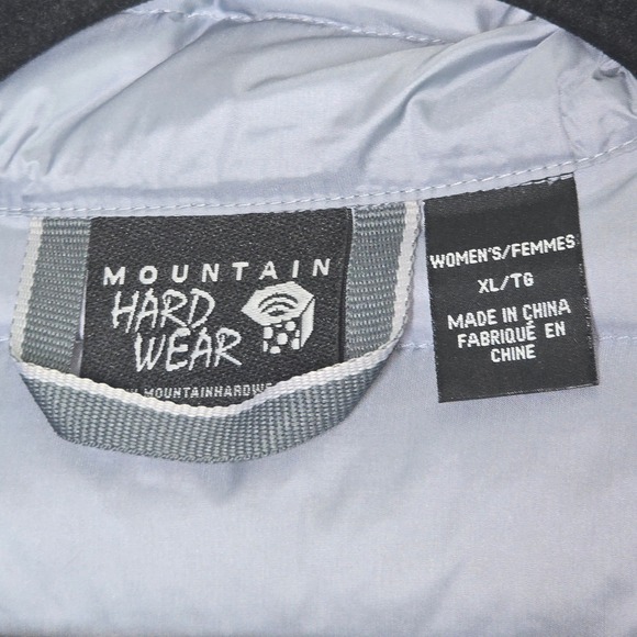 Mountain Hardwear Light Blue/Grey XL Puffer Jacket - Picture 4 of 7
